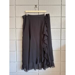 Old Navy High-Waisted Ruffled Chiffon Maxi Skirt size 2X